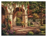 Arch Courtyard II Art Print