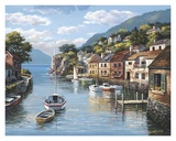Village on the Water Art Print