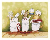 Dog Food Is Served Art Print