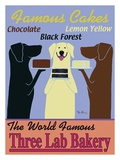 Three Lab Bakery Art Print