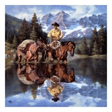 Reflections of the Rockies Art Print