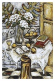 Hydrangeas and Lemons Art Print