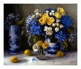 Buy Yellow and Blue with Lemons at AllPosters.com
