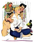 Buy The Lady and the Lion  - Saturday Evening Post "Leading Ladies", August 7, 1954 pg.20 at AllPosters.com