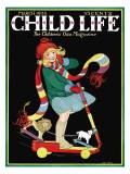 The Girl and the Scooter - Child Life, March 1928