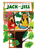 Treehouse Snack - Jack and Jill, August 1958 Giclee Print