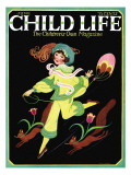 Dancing Girl with Squirrels - Child Life, June 1925