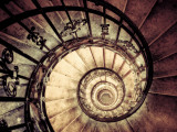 Hungary, Budapest, St; Stephen Cathedral (Szent Istvan Bazilika), Staircase to Dome