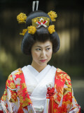 Asia, Japan, Tokyo, Wedding Ceremony at Meiji Jingu Shrine