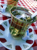 Glasses of Turkish Apple Tea; Pierre Loti Cafe, Eyup, Istanbul, Turkey