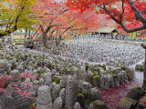 Asia, Japan; Kyoto, Sagano, Arashiyama, Adashino Nenbutsu Dera Temple
