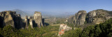 Greece, Thessaly, Meteora, Panoramic View of Meteora and Holy Monastery of Rousanou Photographic Print