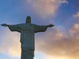 Brazil, Rio De Janeiro, Cosme Velho, Chirst the Redeemer Statue Atop Cocovado