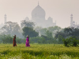Women Carrying Water Pots, Taj Mahal, Agra, India