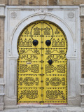 Tunisia, Tunis, Medina, Door on Dar El Jeld Street