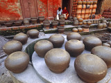 Buy Making Traditional Clay Pots for Water and Grain Storage, Thimi, Kathmandu Valley, Nepal at AllPosters.com