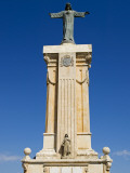 Spain, Menorca; Statue of Christ at Monte Toro, the Highest Point on the Island