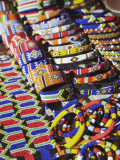 Colourful Traditional African Souvenirs on Beachfront, Durban, Kwazulu-Natal, South Africa