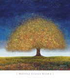 Dreaming Tree Blue Art Print