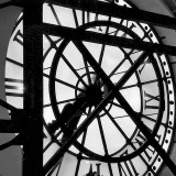 Paris Clock II Art Print