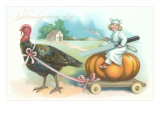 Little Chef Riding Turkey Carriage
