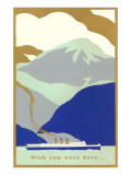 Art Deco Ocean Liner, Wish You Were Here
