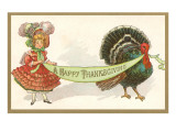 Turkey and Dressed-Up Girl