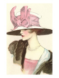 Large Hat with Pink Bow