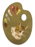 Palette with Cat Face