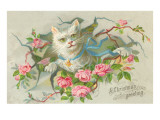 A Christmas Greeting, Victorian Cat