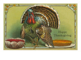 Turkey with Punch and Pumpkin Pie
