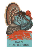 Happy Thanksgiving, Turkey on Leaves