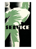 Tennis Service Poster