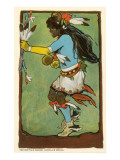 Buy Buffalo Dance, Santa Fe Fiesta Illustration at AllPosters.com