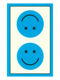 Buy Blue Opposed Happy Faces at AllPosters.com