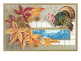 Thanksgiving Greetings, Turkey with Leaves