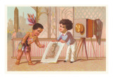 Buy Children with Photograph of Indian at AllPosters.com