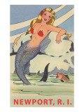 Buy Newport, Rhode Island, Mermaid at AllPosters.com