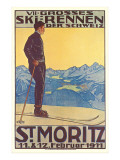St. Moritz Ski Run, Art Deco