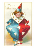 Your Valentine, Clown with Dunce Cap