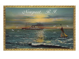 Steamer and Sailboat, Newport, Rhode Island