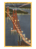 Night, Golden Gate Bridge, San Francisco, California