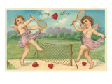 Buy To My Love, Cupids Playing Tennis at AllPosters.com