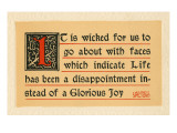 Buy It is Wicked to Frown at AllPosters.com