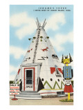 Jerome's Tepee, Souvenir Shop Giclee Print