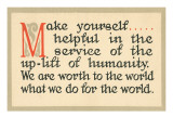 Make Yourself Helpful