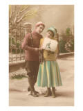 Buy Bonne Annee, Skating Couple at AllPosters.com