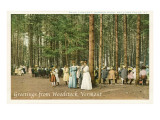 Greetings from Woodstock, Bellows Falls, Vermont