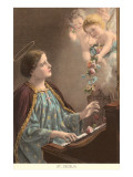 Buy St. Cecelia at Piano with Putti at AllPosters.com