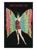 Buy Happy Valentine's Day, Butterfly Woman at AllPosters.com